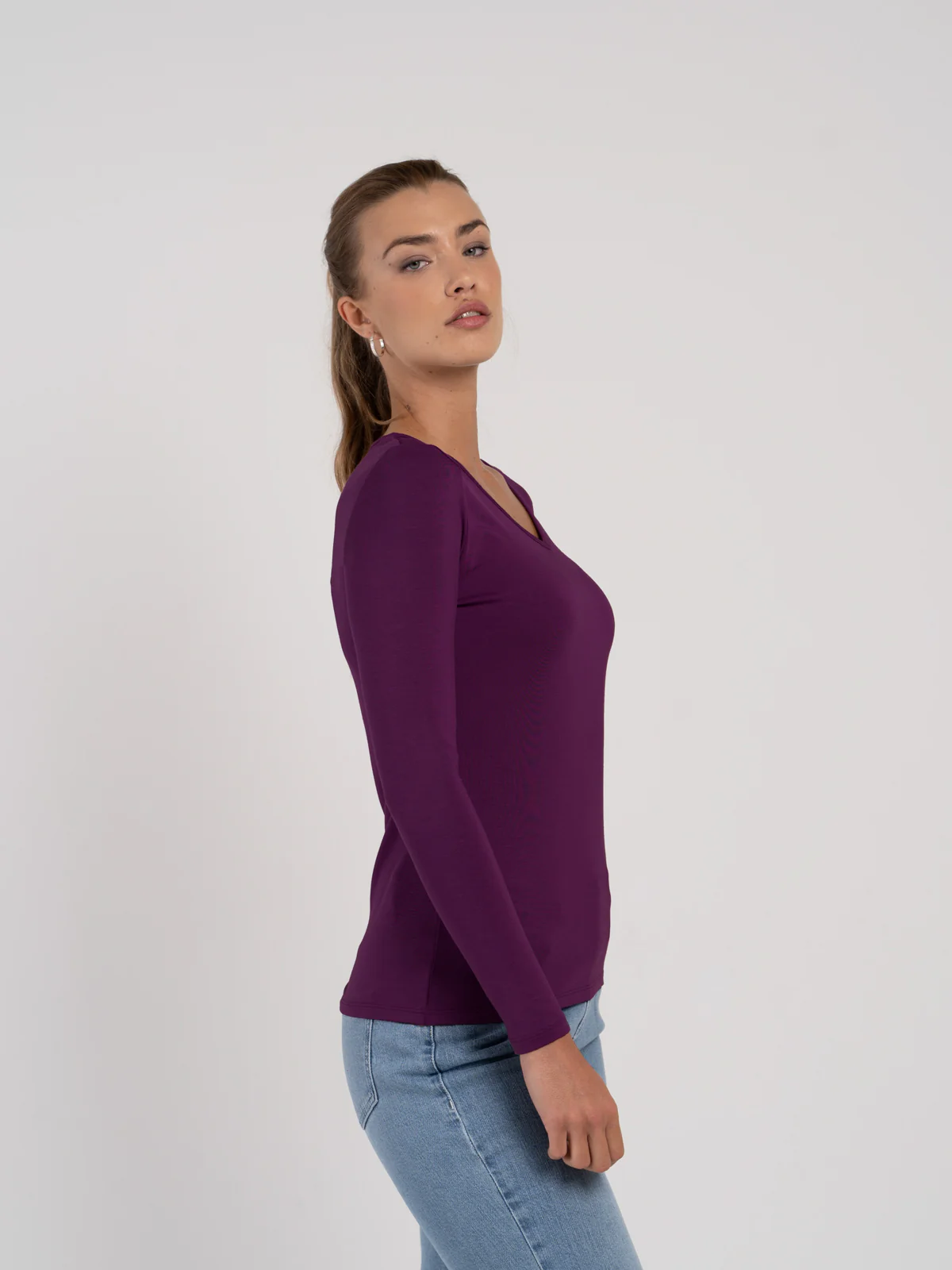 Silky V Neck - Image 3