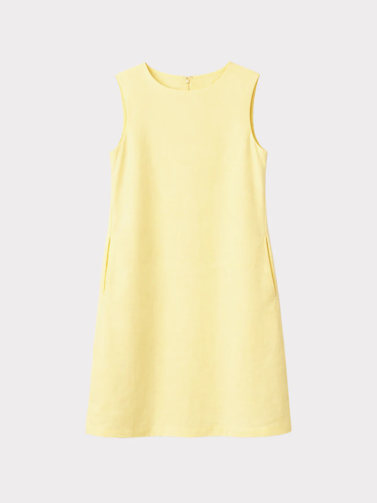 Sleeveless Linen Shift Dress - Image 20