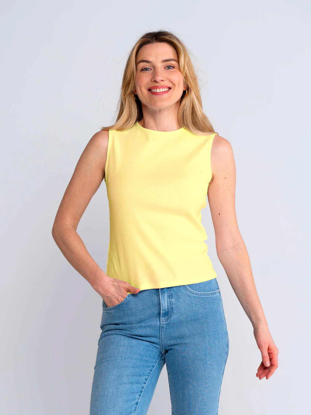 Sleeveless Rib Tee - Image 6