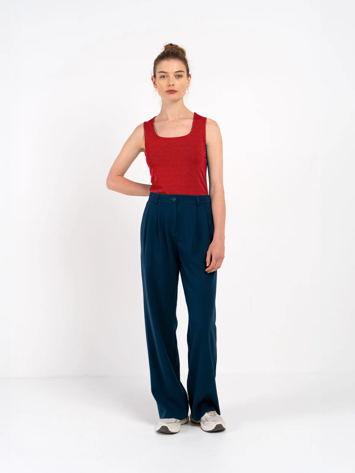 Sleeveless Soft Square Vest - Image 53