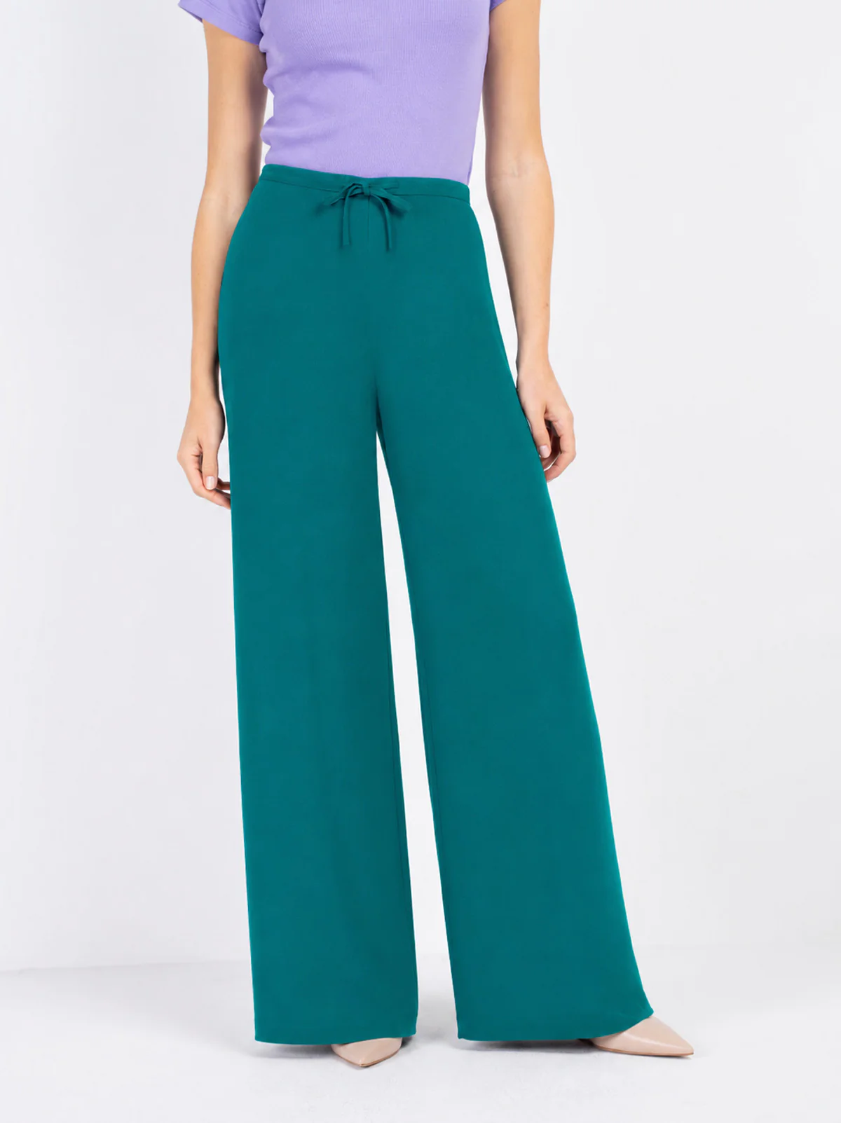 Soft Tailored Wide Leg Trouser - Image 10