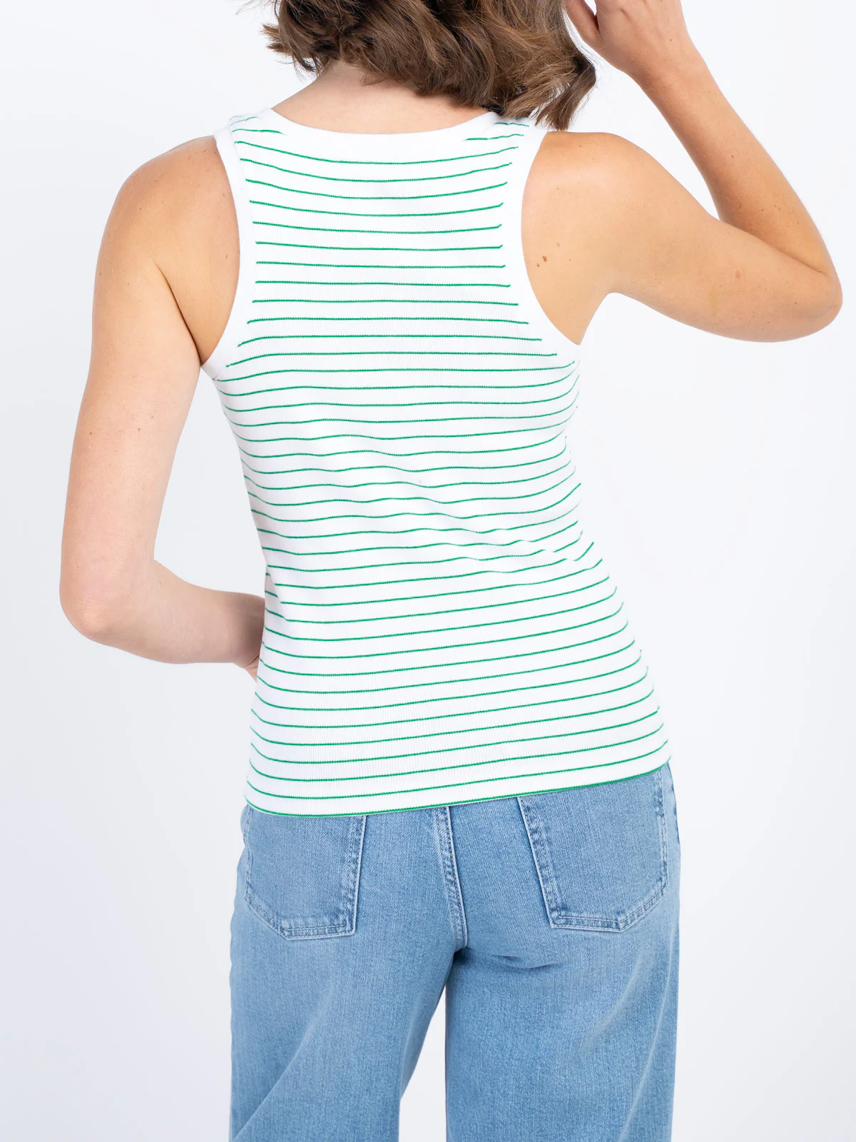 Stripe Jersey Rib Vest - Image 12