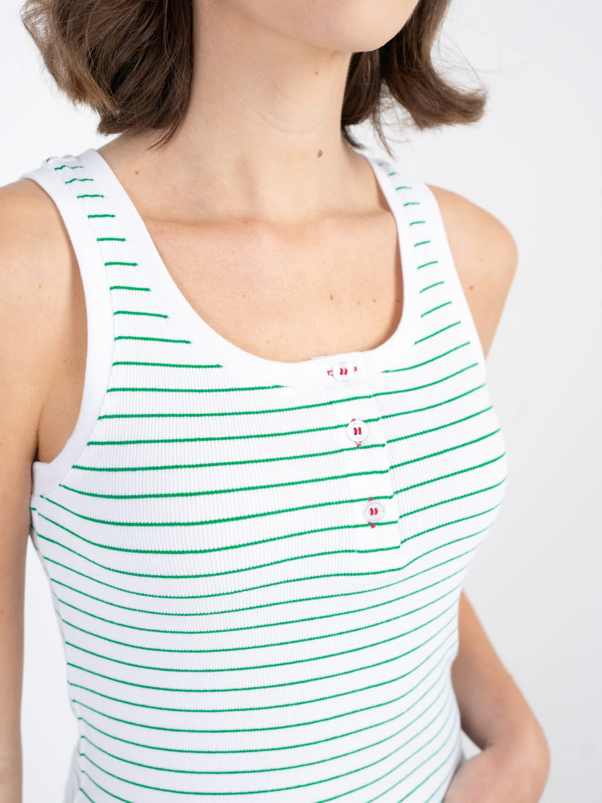 Stripe Jersey Rib Vest - Image 14
