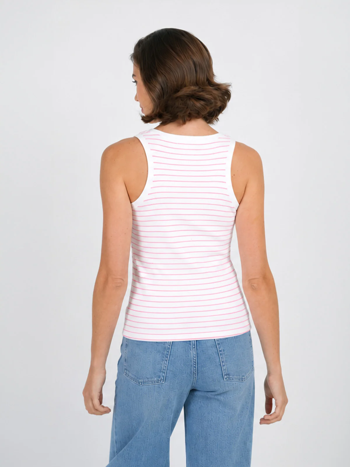 Stripe Jersey Rib Vest - Image 17