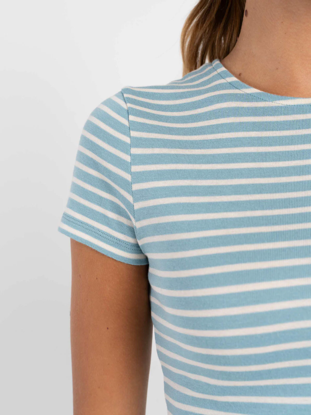 Stripey Crew Neck Tee - Image 23