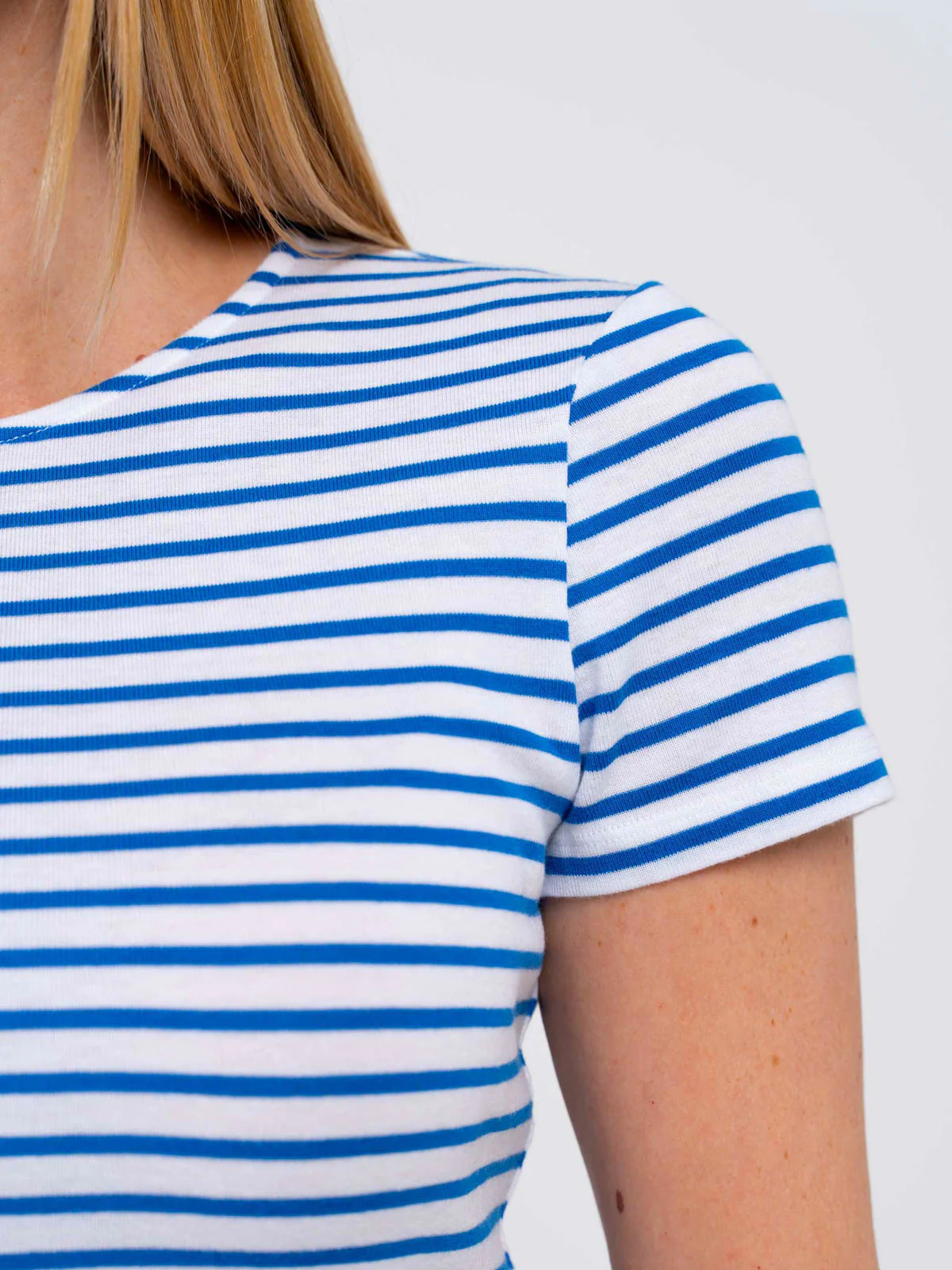 Stripey Crew Neck Tee - Image 4