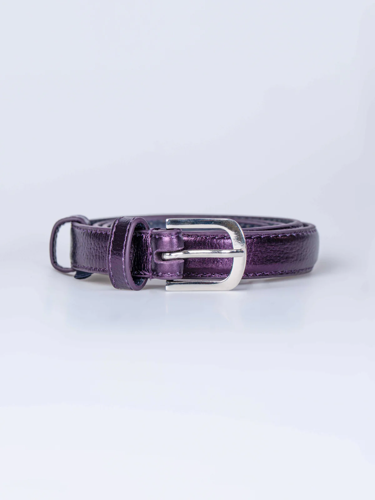 Taylor Metallic Skinny Belt - Image 4