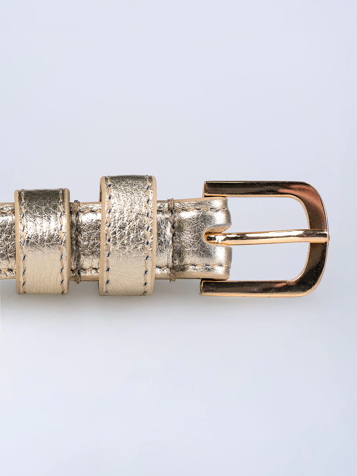 Taylor Metallic Skinny Belt - Image 7