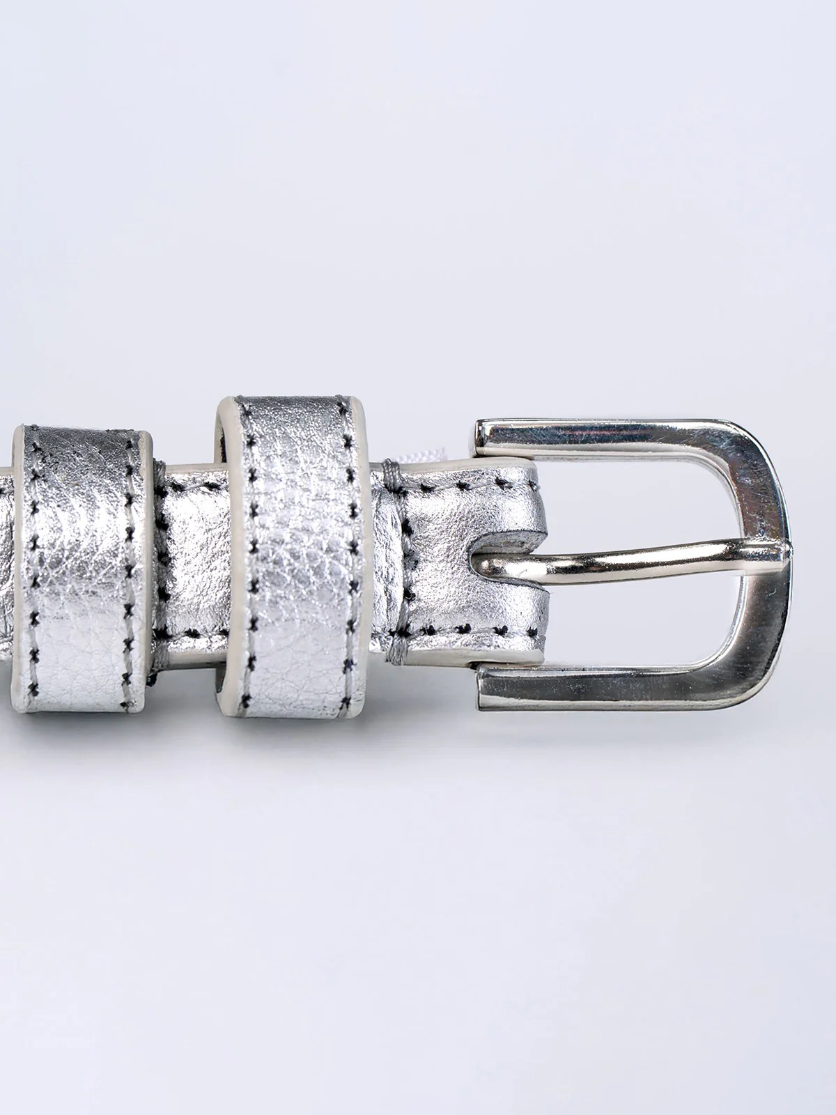 Taylor Metallic Skinny Belt - Image 9