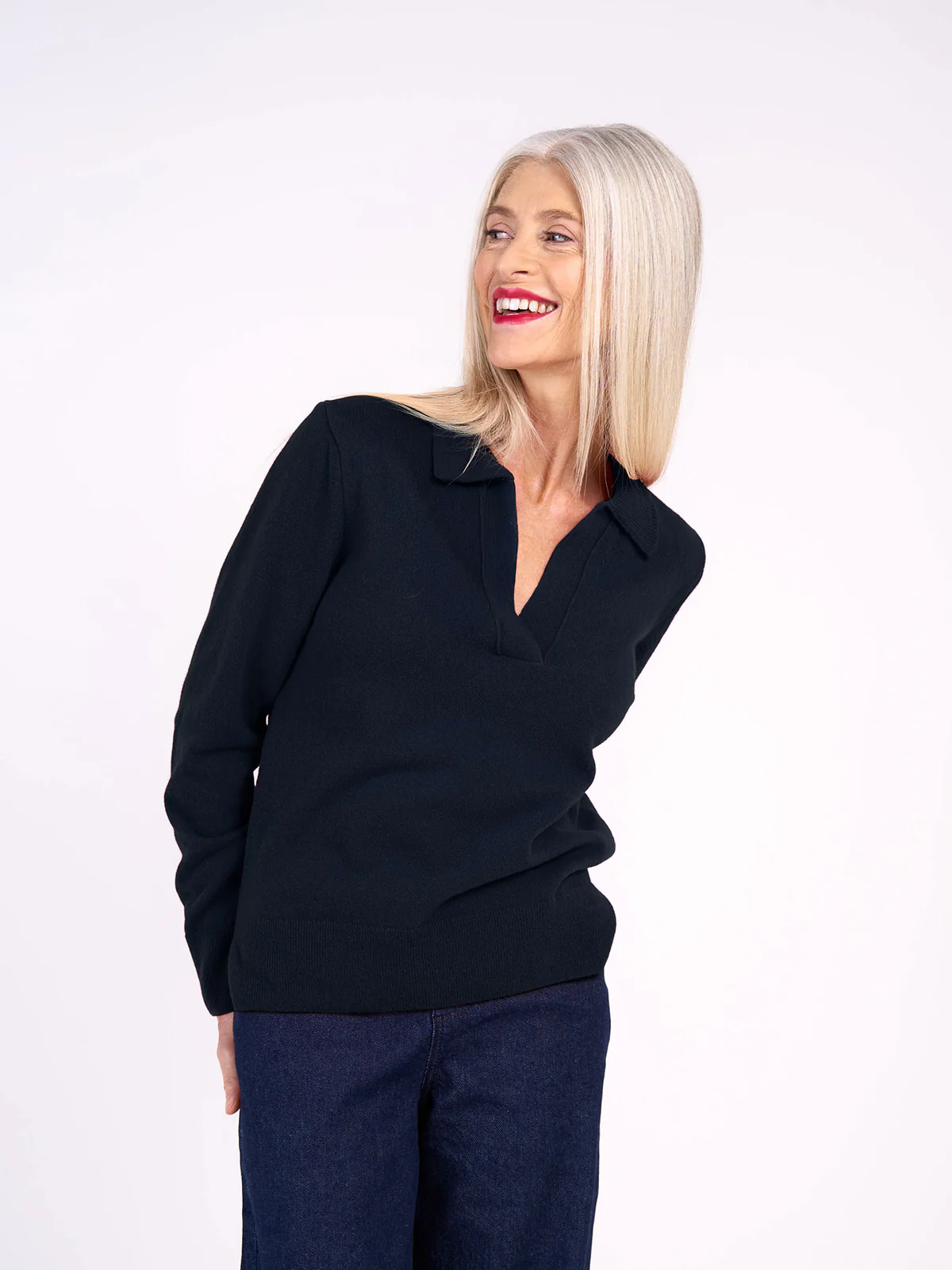 Trophy Neck Sweater - Image 2