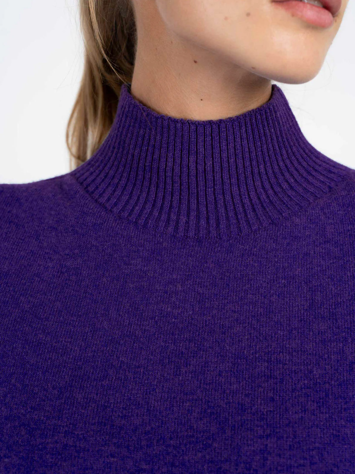 Turtle Neck Knitted Dress - Image 8