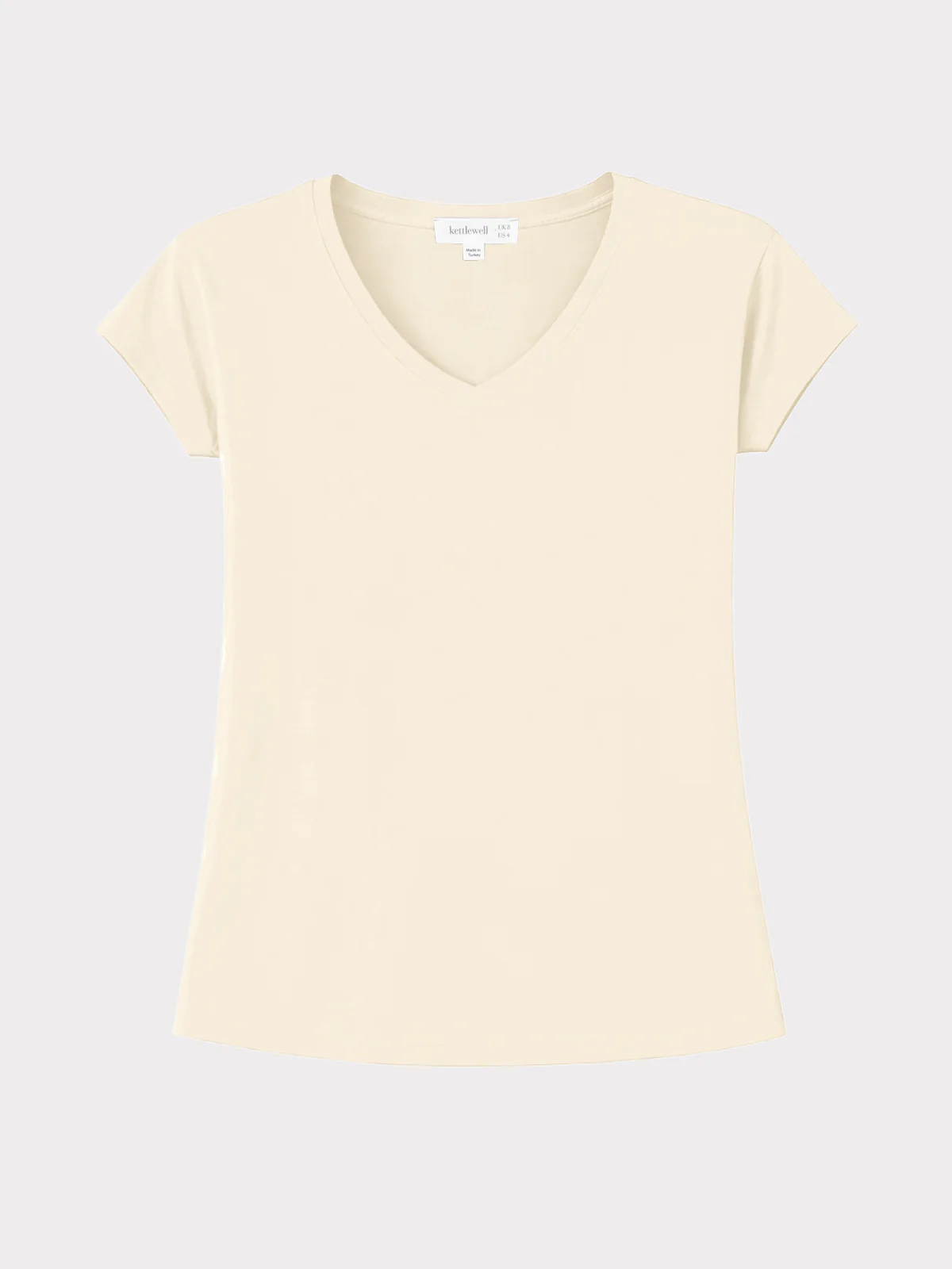 V Neck Short Sleeve Modal Top - Image 9