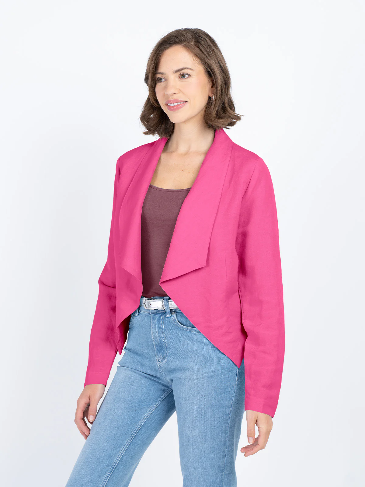 Waterfall Linen Jacket - Image 24