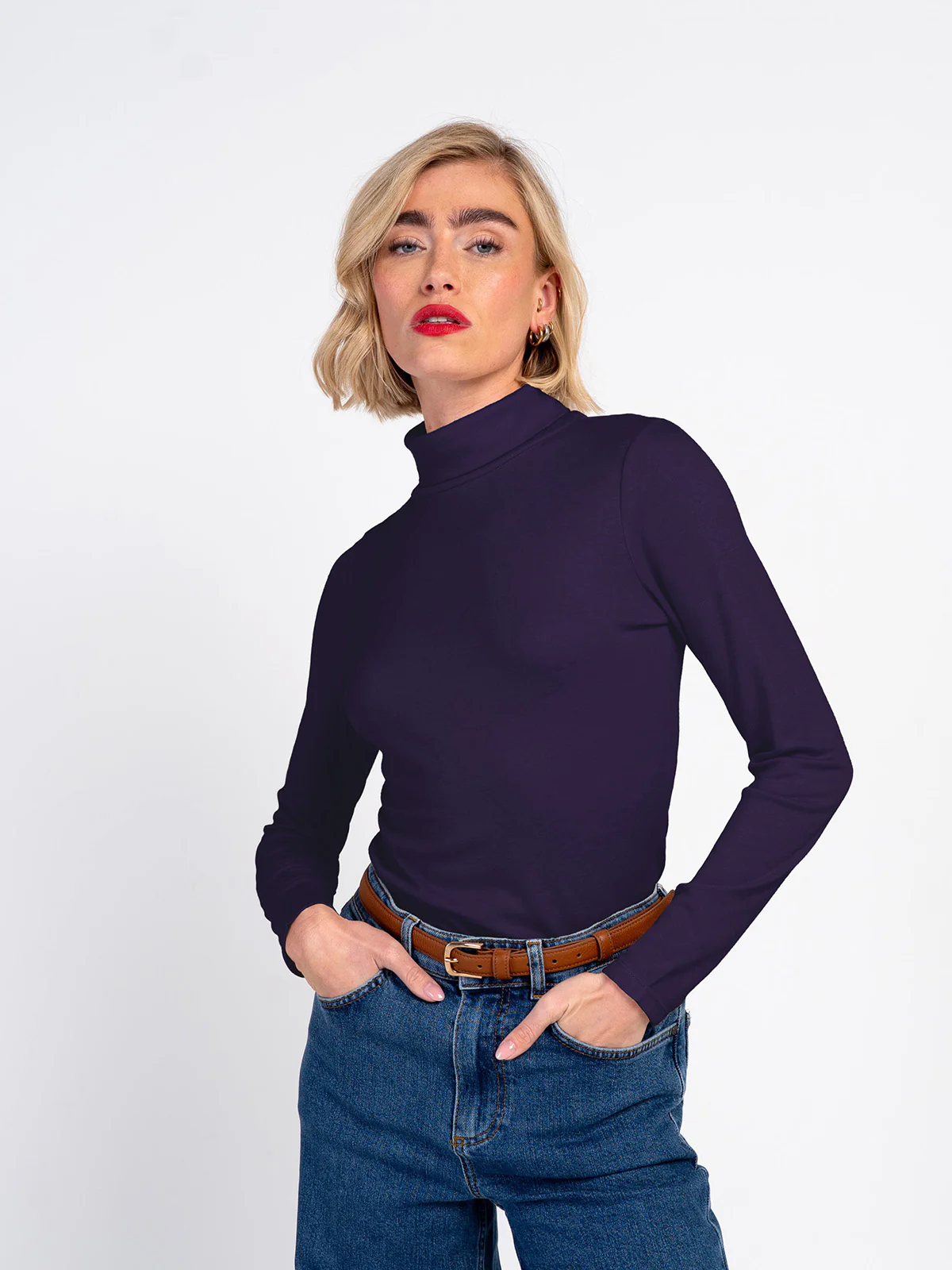 Wool Blend Roll Neck - Image 14
